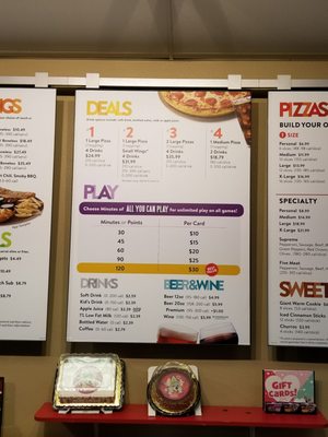 Menu photo 2 Chuck E. Cheese Reno, NV