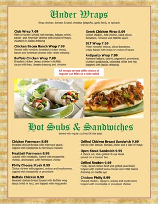 Menu photo 3 Potters Pub Baldwinsville, NY