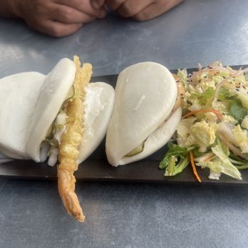 Slurping Turtle - BAO pick 3. Pork Belly, Shrimp Tempura, Chicken - Sushi Bars Near Me - Columbus, Ohio