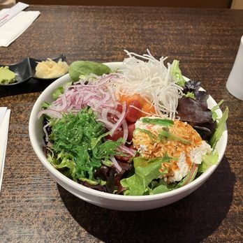Tokyo Town Sushi - Tuna and SALMON POKE BOWL (Spicy) - HAPPY MENU - Japanese Near Me - La Mirada, California