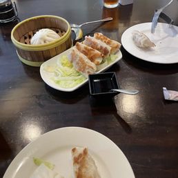 Pork buns and pan fried dumplings