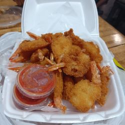 Tep's Fresh Seafood - The shrimp platter. 20 pieces of large shrimp!!!!!