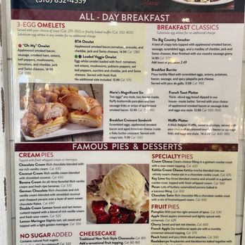 Marie Callender's - Menu 5/10/24 - Bakeries Near Me - San Pedro, California
