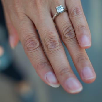 Uptown Diamond - Customized Engagement Ring. Hard to see the smaller diamonds on the side of the prongs. - Jewelry Near Me - Houston, Texas Uptown Diamond - Customized Engagement Ring. Hard to see the smaller diamonds on the side of the prongs. - Jewelry Near Me - Houston, Texas