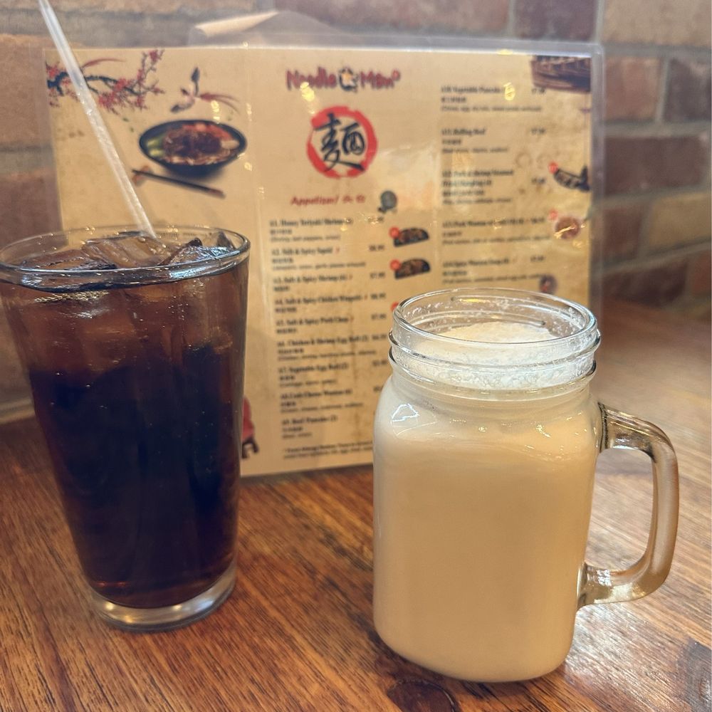 Noodle Man - Coke and an Almond Milk Tea - Chinese Near Me - Chesapeake, Virginia Noodle Man - Coke and an Almond Milk Tea - Chinese Near Me - Chesapeake, Virginia
