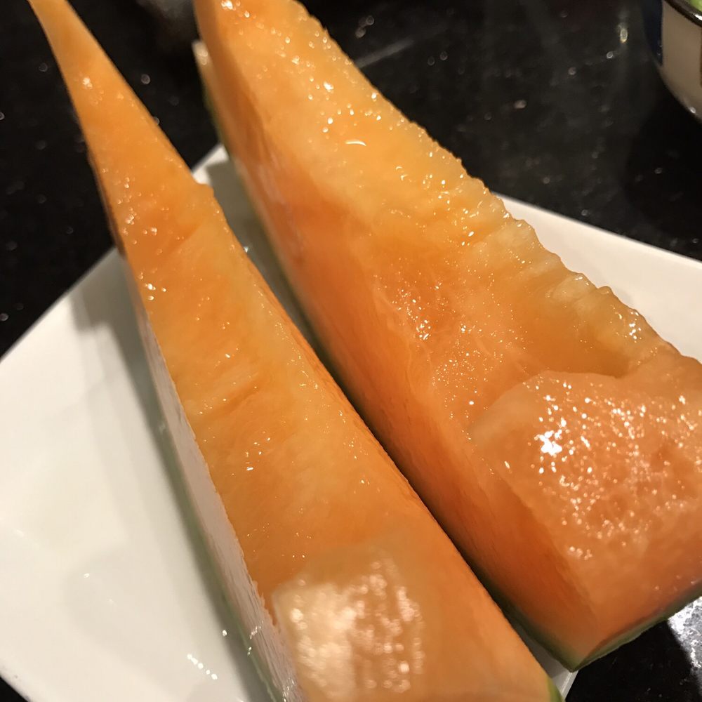 Yosuke Sushi - Complementary cantaloupe for dessert - Japanese Near Me - Anaheim, California Yosuke Sushi - Complementary cantaloupe for dessert - Japanese Near Me - Anaheim, California