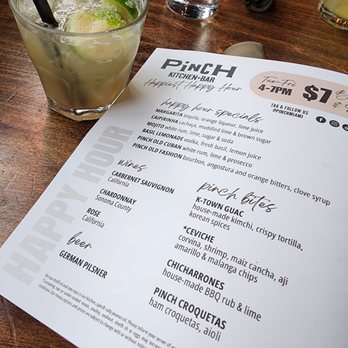 Pinch Kitchen - Happy Hour Menu, caipirinha - New American Near Me - Miami, Florida