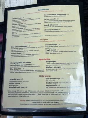 Menu photo 6 Blue Cafe Basking Ridge, NJ