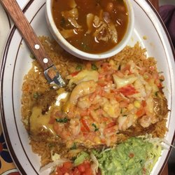 Laura's Cafe - La Canoa / fried eggplant  filled with shrimp