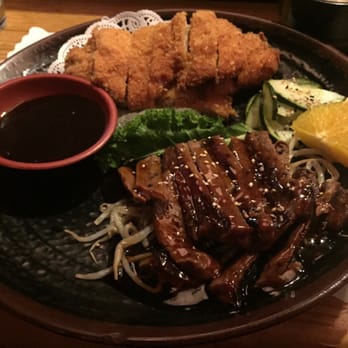Kiku Sushi - Mix chicken and beef set meal - Japanese Near Me - Monrovia, California