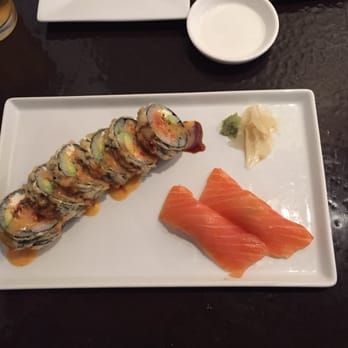 Tomodachi Sushi - Tempura #2 with smoked salmon sushi - Sushi Bars Near Me - Austin, Texas Tomodachi Sushi - Tempura #2 with smoked salmon sushi - Sushi Bars Near Me - Austin, Texas