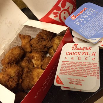 Chick-fil-A - Nuggets. Trying out the garlic ranch. Garlicky! - Fast Food Near Me - Santee, California
