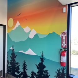 Frosty Peaks Frozen Treats - Colorful wall