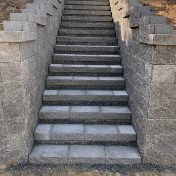 California Retaining Walls - Gorgeous staircase connecting the lower and upper portion of our backyard. - Masonry/Concrete Near Me - Benicia, California