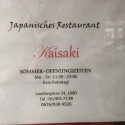 Kaisaki - Öffnungszeiten