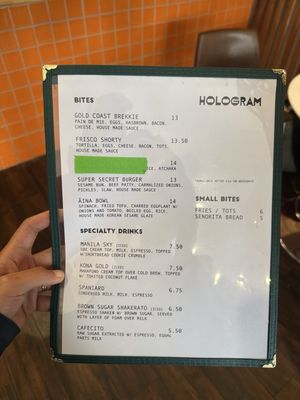 Menu photo 2 Hologram San Francisco, CA Menu photo 2 Hologram San Francisco, CA