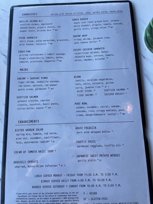 Menu photo 1 Bistro North Dillon, CO