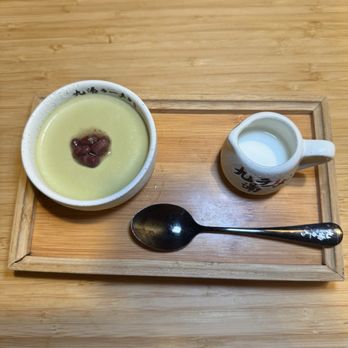 Kyuramen - Park Slope - Matcha Pudding with Red Bean / 红豆抹茶布丁 - Ramen Near Me - Brooklyn, New York