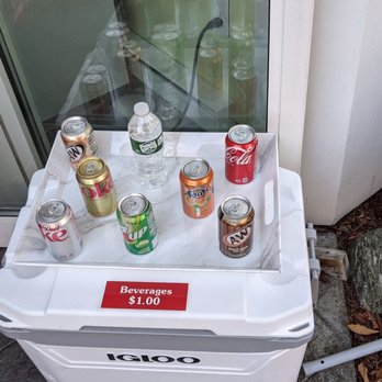 Bar Harbor Popcorn - a cooler full of sodas - Popcorn Shops Near Me - Bar Harbor, Maine
