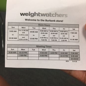 WW "Formerly Weight Watchers" - Store Hours - Weight Loss Centers Near Me - Burbank, California WW "Formerly Weight Watchers" - Store Hours - Weight Loss Centers Near Me - Burbank, California