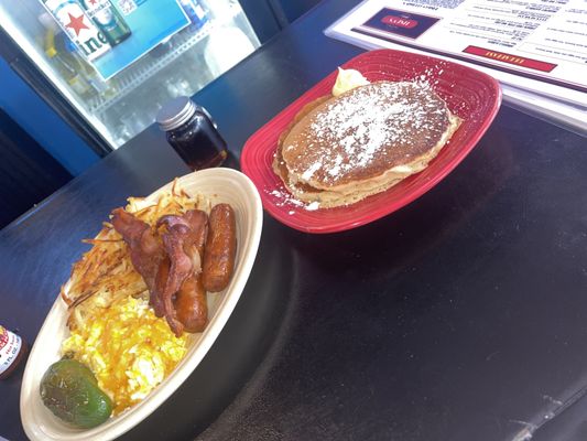 Photo of Lindy's Diner - Albuquerque, NM, US. Hungry man breakfast