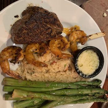 LongHorn Steakhouse - Small filet, add on shrimp skewer with rice and asparagus - Steakhouses Near Me - Philadelphia, Pennsylvania LongHorn Steakhouse - Small filet, add on shrimp skewer with rice and asparagus - Steakhouses Near Me - Philadelphia, Pennsylvania