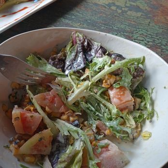 The Spring on Main - My salad before I mix it up. Absolutely the most delicious salad I have ever eaten. - New American Near Me - Eureka Springs, Arkansas The Spring on Main - My salad before I mix it up. Absolutely the most delicious salad I have ever eaten. - New American Near Me - Eureka Springs, Arkansas