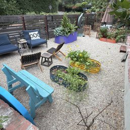 Raised beds, trees & rose bushes transplant gravel & irrigation install Raised beds, trees & rose bushes transplant gravel & irrigation install