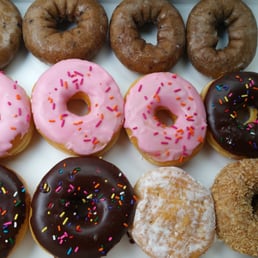 Amazingly busy, but the staff was fast and donuts are fresh! Went in on Saturday at 8:30am. Very impressed! Amazingly busy, but the staff was fast and donuts are fresh! Went in on Saturday at 8:30am. Very impressed!