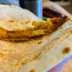 Mi Pueblo Express - Chicken Milanese in a tortilla...2 pieces of chicken