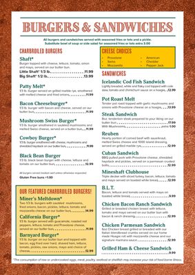 Menu photo 8 The Mineshaft Hartford, WI