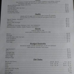 Sugar Shack - Menu
