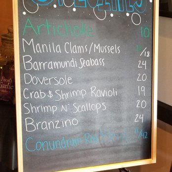 Nick's - Today's specials! Wish these were posted online before I order. That seabass looks stupendous! - Italian Near Me - Scottsdale, Arizona Nick's - Today's specials! Wish these were posted online before I order. That seabass looks stupendous! - Italian Near Me - Scottsdale, Arizona