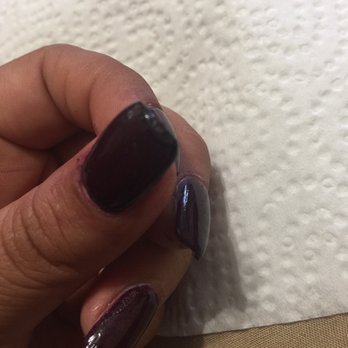 Fairy's Nails - Look at the edge of the nail... :( - Nail Salons Near Me - Culver City, California
