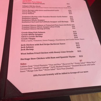 Sugarcane - Menu - Caribbean Near Me - Brooklyn, New York