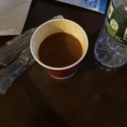 Wendy's - Waited almost ten mins in drive tru to find when I got home that my large chili was only filled half full
