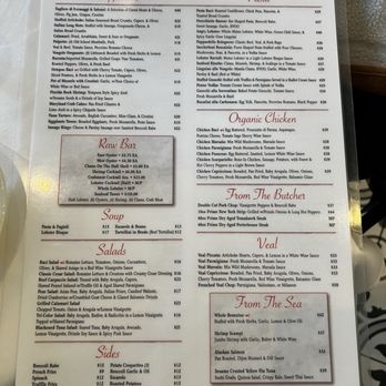 Baci Restaurante - Menu as of 3/21/2024 - Italian Near Me - Staten Island, New York
