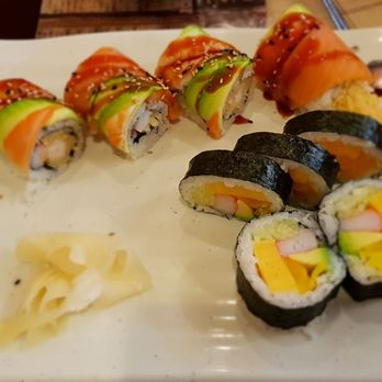 Fujiyama - Sunshine roll and I forgot the other one but it has shrimp tempura. - Japanese Near Me - Salinas, California