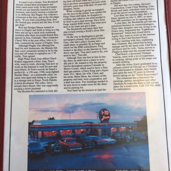 I-70 Diner - Menu as of August 2017. - Diners Near Me - Flagler, Colorado I-70 Diner - Menu as of August 2017. - Diners Near Me - Flagler, Colorado
