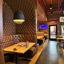 Creatwood Tavern - Isn't this little cozy booth the cutest! So secluded, but not lol
