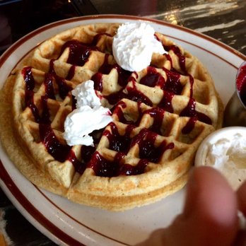 The Wayward Cafe - Waffle with berry compote - Breakfast & Brunch Near Me - Seattle, Washington The Wayward Cafe - Waffle with berry compote - Breakfast & Brunch Near Me - Seattle, Washington