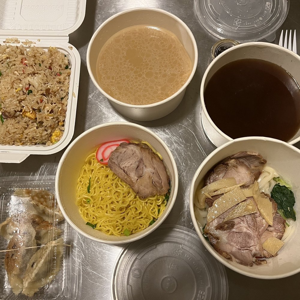 Shaka Noodle - Tonkatsu ramen combo with gyoza and fried rice. My wife's order of char siu udon. - Ramen Near Me - Aiea, Hawaii Shaka Noodle - Tonkatsu ramen combo with gyoza and fried rice. My wife's order of char siu udon. - Ramen Near Me - Aiea, Hawaii