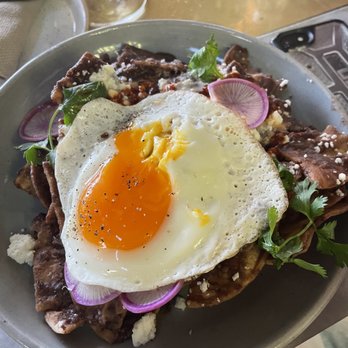Manuela - Chilaquiles with egg - New American Near Me - Los Angeles, California Manuela - Chilaquiles with egg - New American Near Me - Los Angeles, California