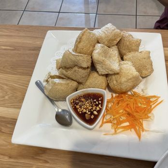 Let's Thai - Fried Tofu (extra crispy) - crunchy outside and soft/airy inside - Thai Near Me - Santa Clarita, California Let's Thai - Fried Tofu (extra crispy) - crunchy outside and soft/airy inside - Thai Near Me - Santa Clarita, California