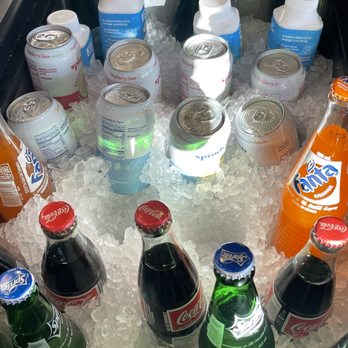 Burger Lounge - Ice cold drink section to choose from otherwise fountain drinks are available with refills. - Burgers Near Me - Irvine, California