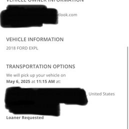 They still haven't picked up my vehicle They still haven't picked up my vehicle 