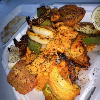 Molly Kabob - Boneless chicken and shrimp plate - Food Stands Near Me - Los Angeles, California Molly Kabob - Boneless chicken and shrimp plate - Food Stands Near Me - Los Angeles, California