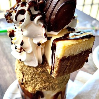 The Yard Milkshake Bar - Turtle cheesecake sundae - Ice Cream & Frozen Yogurt Near Me - Phoenix, Arizona The Yard Milkshake Bar - Turtle cheesecake sundae - Ice Cream & Frozen Yogurt Near Me - Phoenix, Arizona