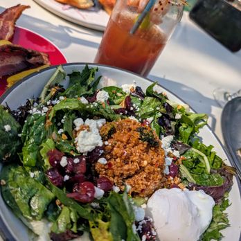 Collins Quarter at Forsyth - Soooo Goooood! Quinoa bowl and I added a poached egg - New American Near Me - Savannah, Georgia Collins Quarter at Forsyth - Soooo Goooood! Quinoa bowl and I added a poached egg - New American Near Me - Savannah, Georgia