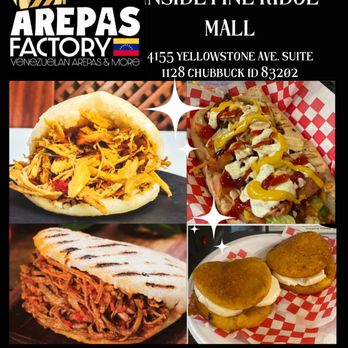 Arepas Factory - a variety of food items - Venezuelan Near Me - Chubbuck, Idaho Arepas Factory - a variety of food items - Venezuelan Near Me - Chubbuck, Idaho